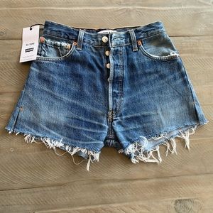 RE/DONE Levi’s high rise short NWT